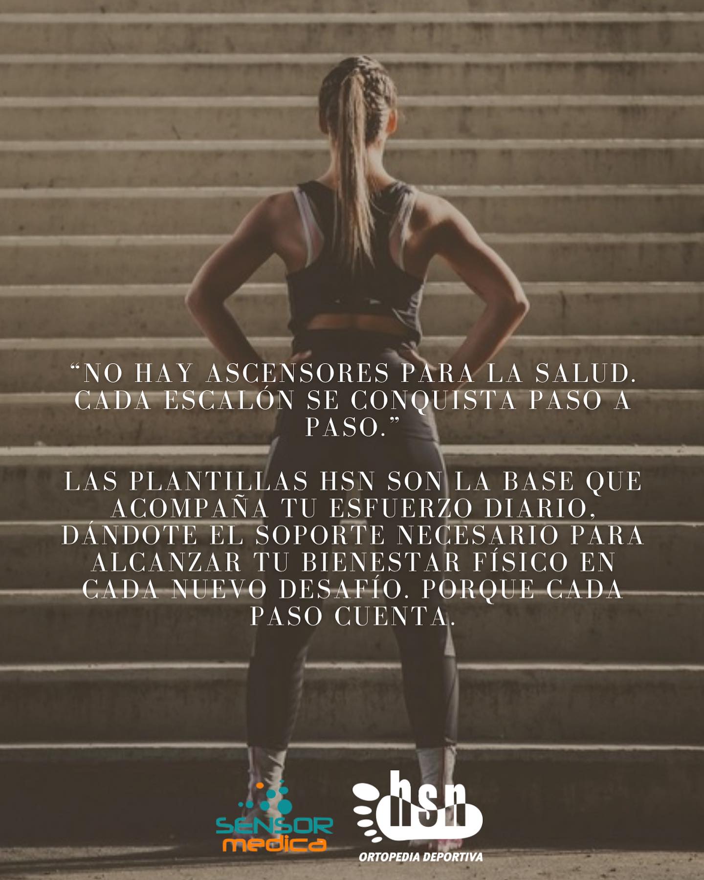 “No hay ascensores para la salud. Cada escalón se conquista paso a paso.”
Las plantillas HSN son la base que acompaña tu esfuerzo diario, dándote el soporte necesario para alcanzar tu bienestar físico en cada nuevo desafío. Porque cada paso cuenta.
#HSN #PlantillasHSN #BienestarActivo #SaludEnMovimiento #PasoAPaso #SinAtajos #DeporteConCuidado #VidaActiva #SoporteInteligente #SaludYPerformance #BaseSólida #RendimientoSeguro #DeportistasHSN