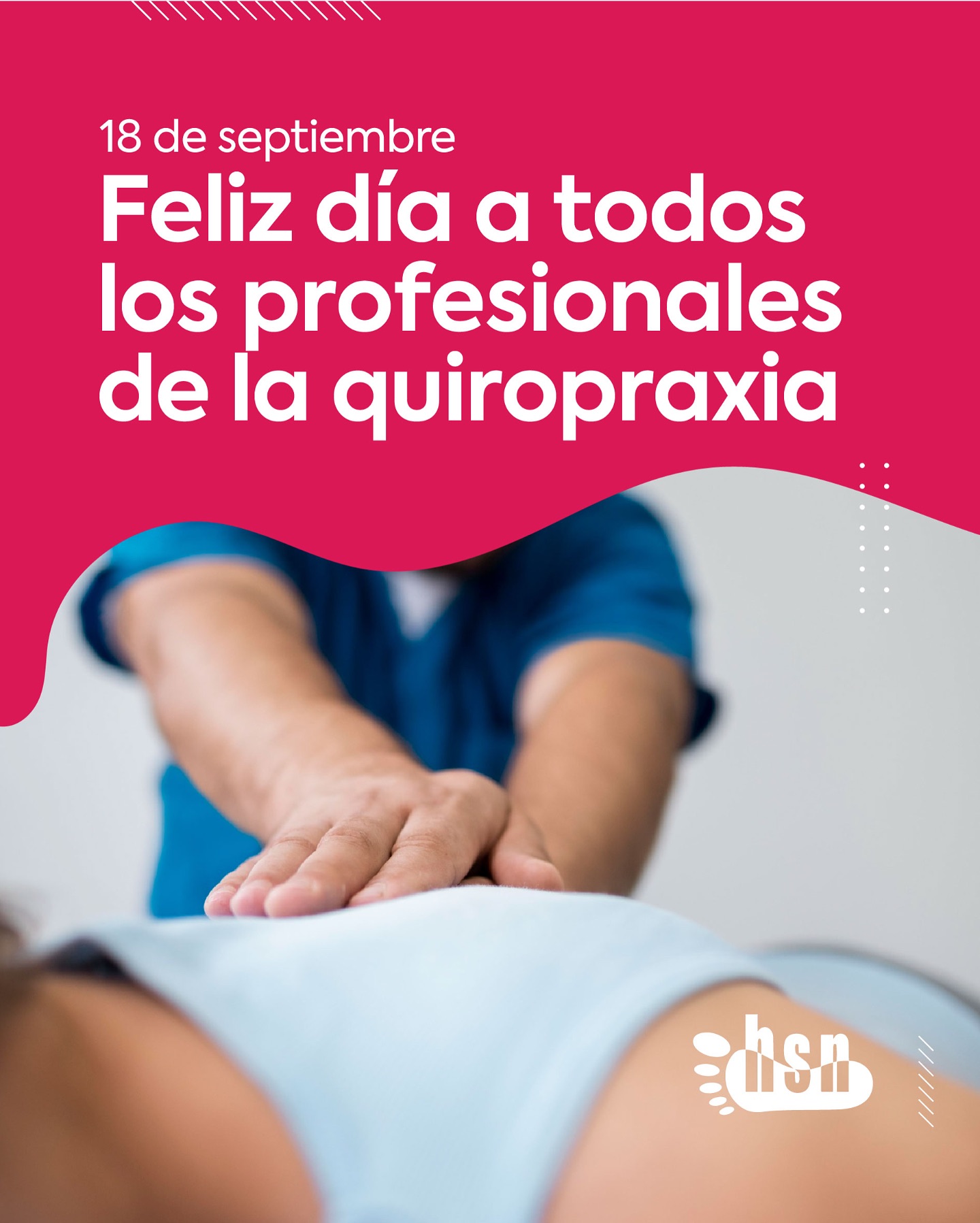 En #HSN saludamos a todos los profesionales de la #quiropraxia en su día, reconociendo el valor de su trabajo para una vida más plena y saludable ✅👣
#DíaDelQuiropráctico #HCN #SaludEnMovimiento